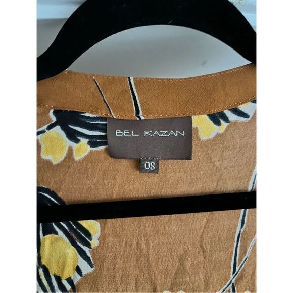 Bel Kazan Anthropologie Exclusive Lois Rust Orange Kimono Duster O/S - Picture 3 of 6